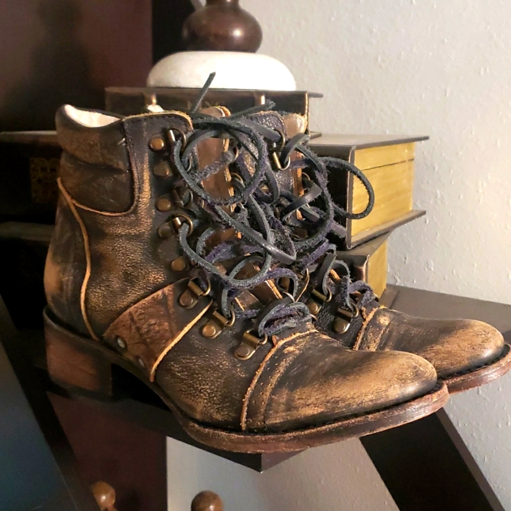 Freebird by Steven Gage Combat Boots Black 6